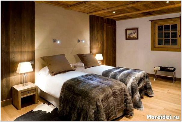 дизайн спальни с двумя кроватями