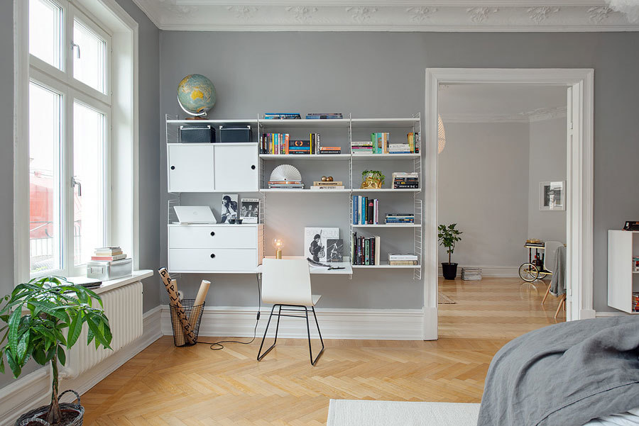 интерьер квартиры в серых тонах фото