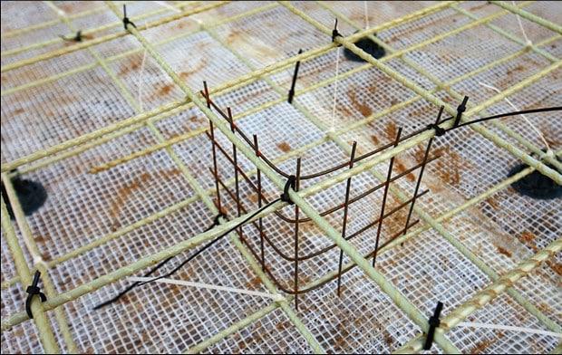 армирование фундамента стеклопластиковой арматурой