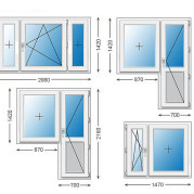 Стандартные размеры пластиковых окон