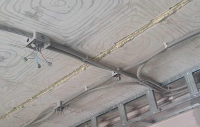 Декоративные кабель каналы на потолке