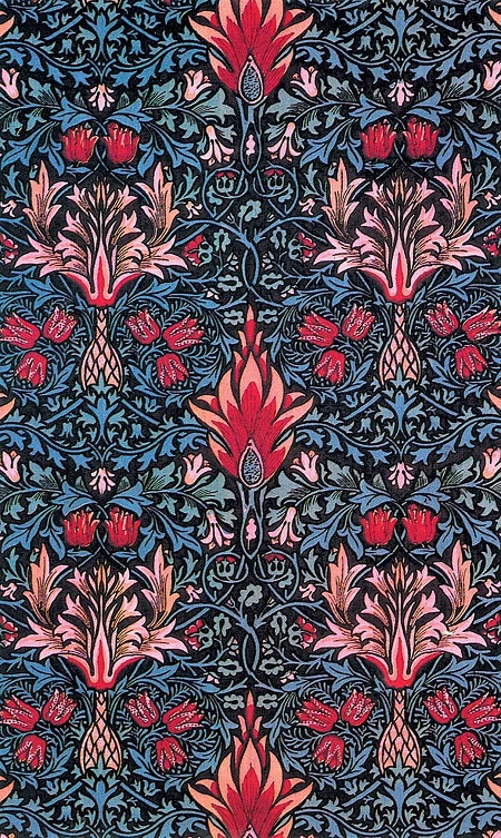 Работы William Morris и Alfons Mucha как источник вдохновения дизайнеров по тканям, фото № 16