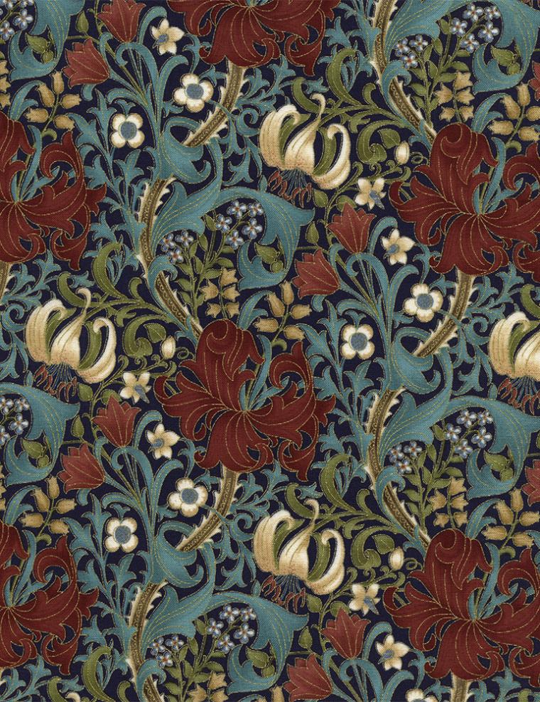 Работы William Morris и Alfons Mucha как источник вдохновения дизайнеров по тканям, фото № 26