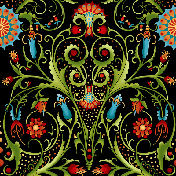 Работы William Morris и Alfons Mucha как источник вдохновения дизайнеров по тканям, фото № 7
