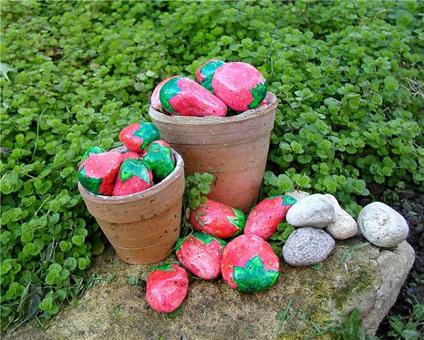 Декоративные камни в саду, фото № 10