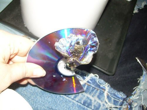 Роза из CD-дисков, фото № 13