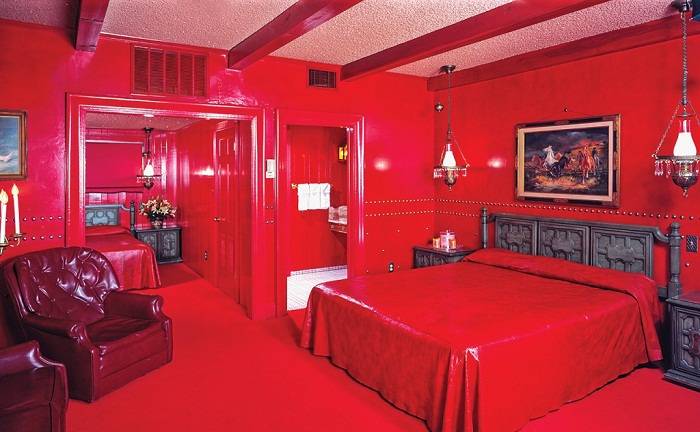 дизайн красной спальни, фото 28