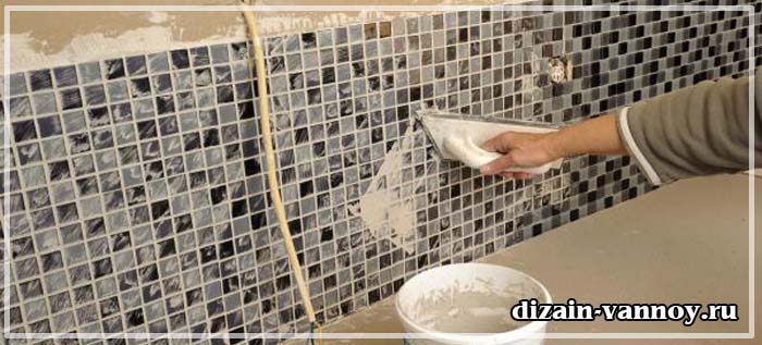 отделка ванной мозаикой фото