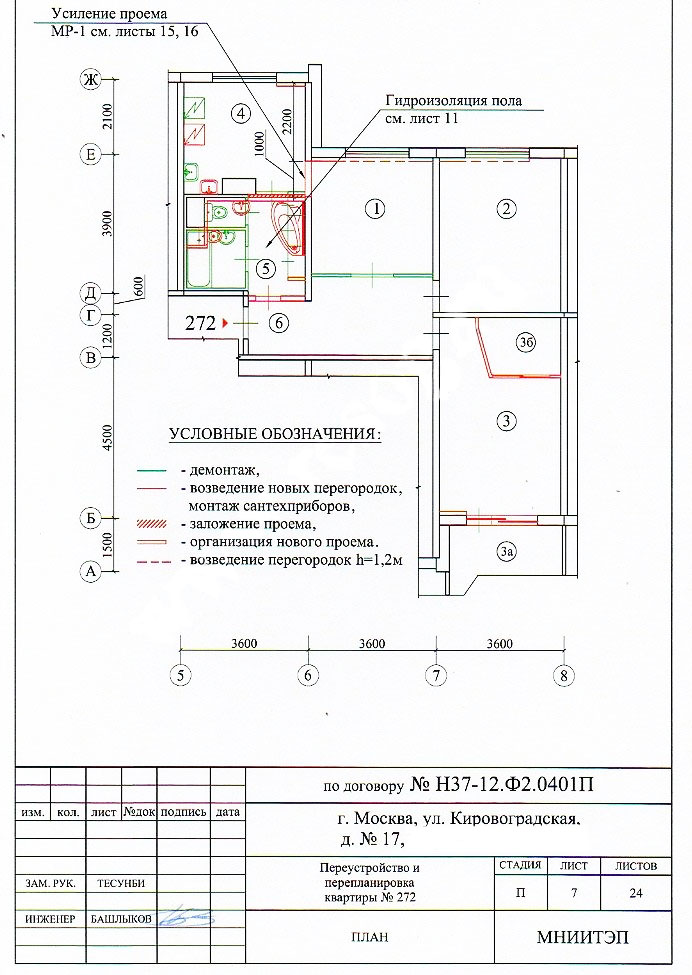 план перепланировки в панельном доме