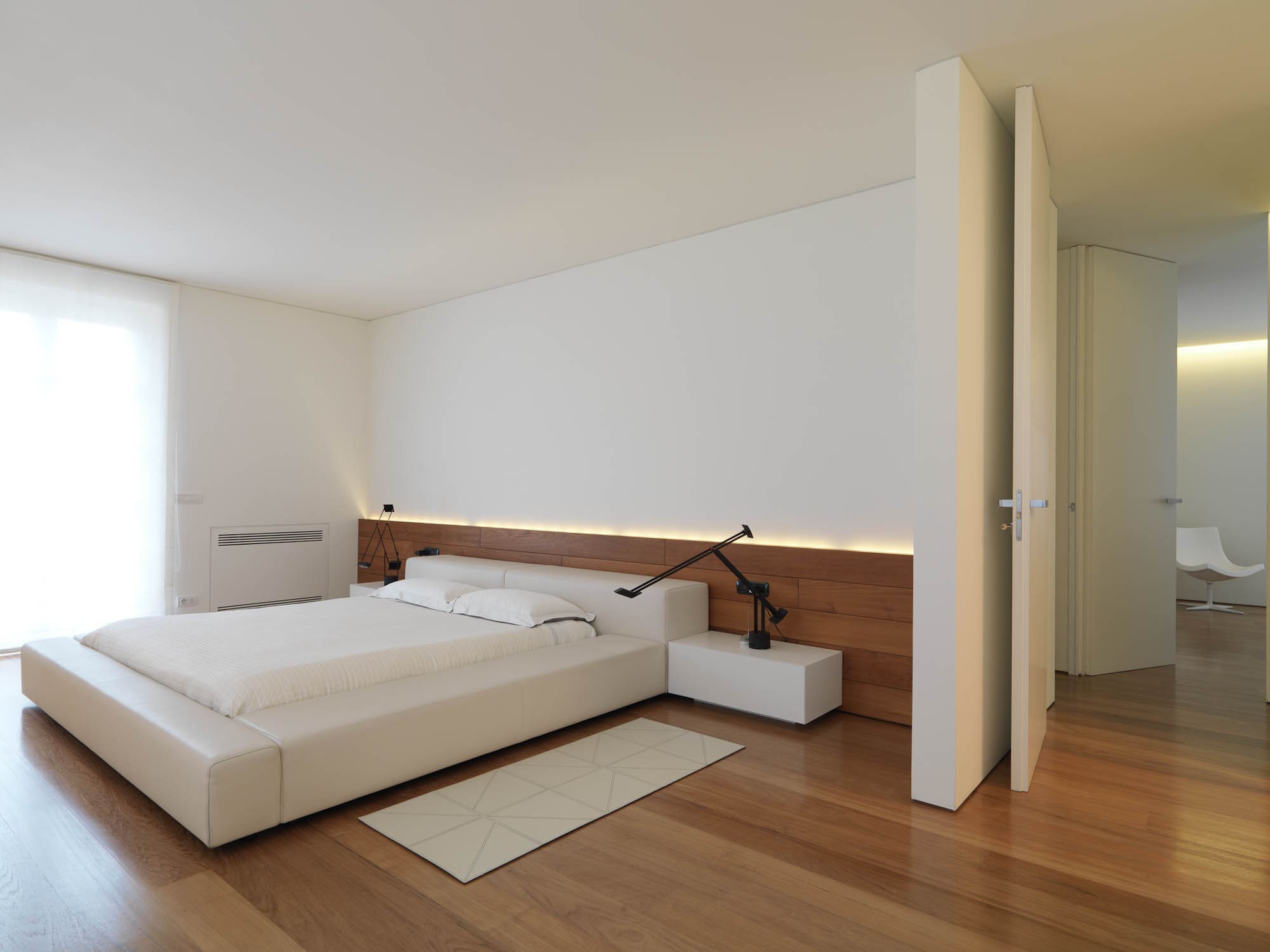 спальня в стиле минимализм мебель