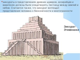 зиккураты в представлениях древних шумеров, ассирийцев и вавилонян должны бы