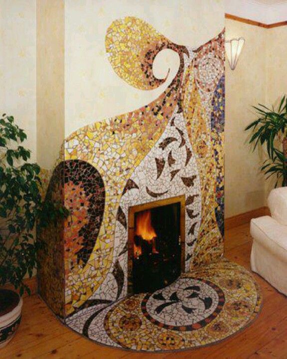 Мозаичный портал камина