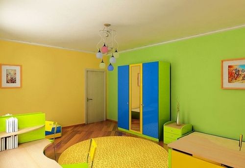 Как покрасить стены в детской комнате: видео-инструкция по монтажу своими руками, в какой цвет, какую выбрать краску, обои под покраску, фото и цена
