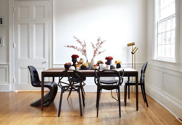 Столы и стулья дизайнерских решений смогут сделать ваш зал очень оригинальным