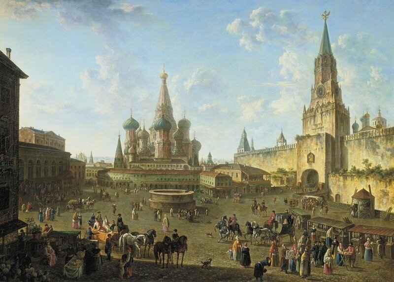 Алексеев Федор Яковлевич. Красная площадь в Москве. 1801..