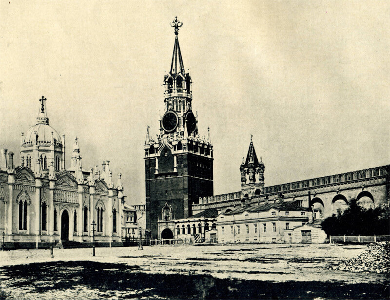 Вознесенский Монастырь и Спасския ворота. Вознесенский Монастырь и Спасския ворота.