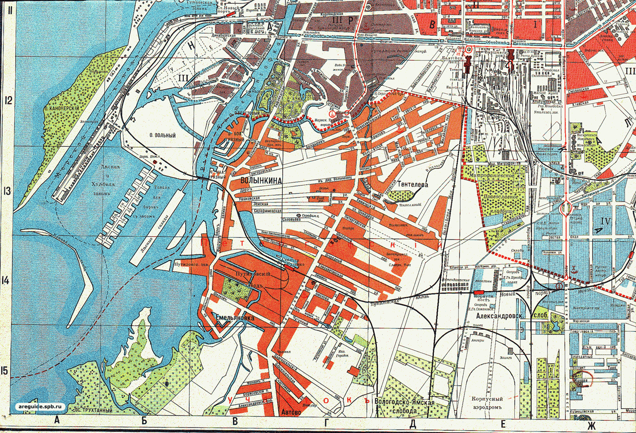 1914. План Санкт-Петербурга 