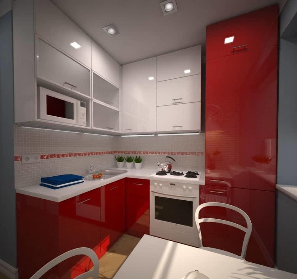Многие дизайнеры советуют использовать для кухни в хрущевке светлые тона, чтобы визуально увеличить пространство