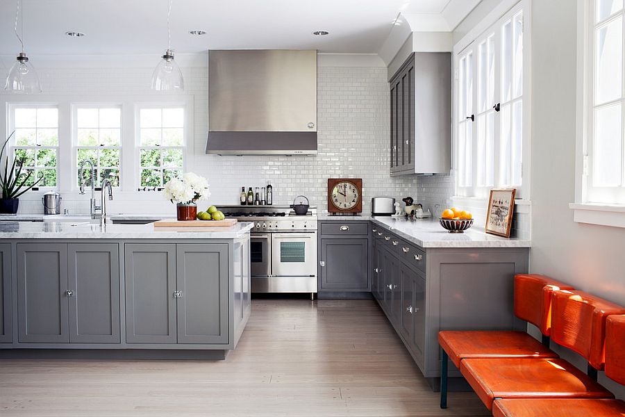 В какой цвет покрасить кухню: интерьер в сором цвете - Фото 2