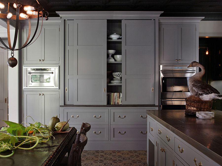 В какой цвет покрасить кухню: интерьер в сором цвете - Фото 33