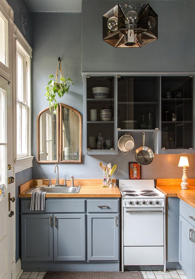 В какой цвет покрасить кухню: интерьер в сором цвете - Фото 37