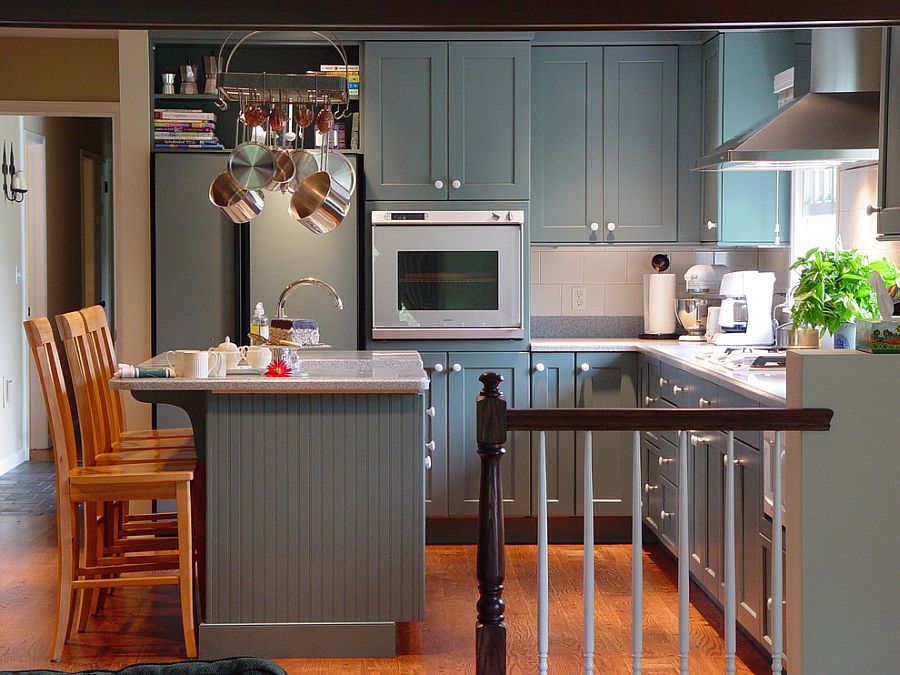 В какой цвет покрасить кухню: интерьер в сором цвете - Фото 39