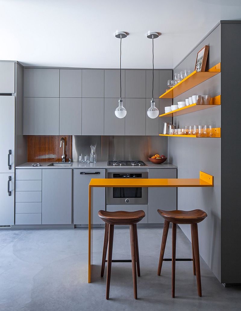 В какой цвет покрасить кухню: интерьер в сором цвете - Фото 44