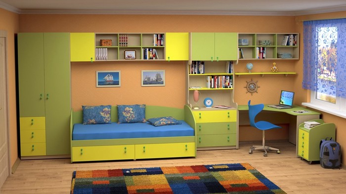 как расставить мебель в детской комнате