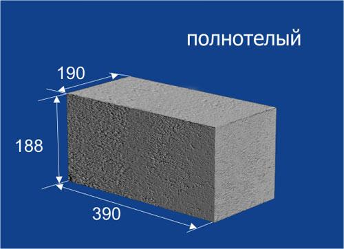 Полнотелый тяжелый блок