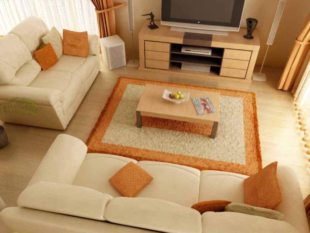 Комбинация диванов прямой формы