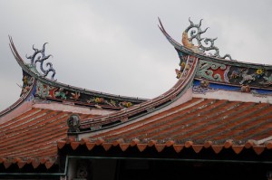 крыша китайского дома