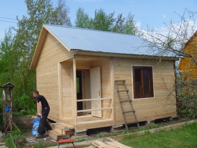 садовый деревянный домик 5х5