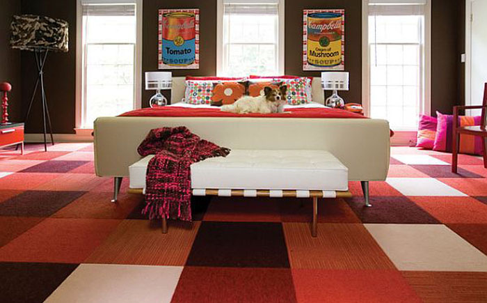 ковровая плитка для спальни 2