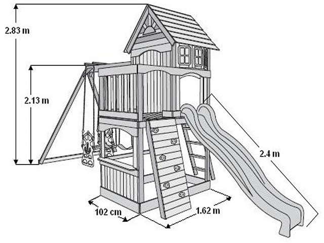 Схема детского городка с размерами