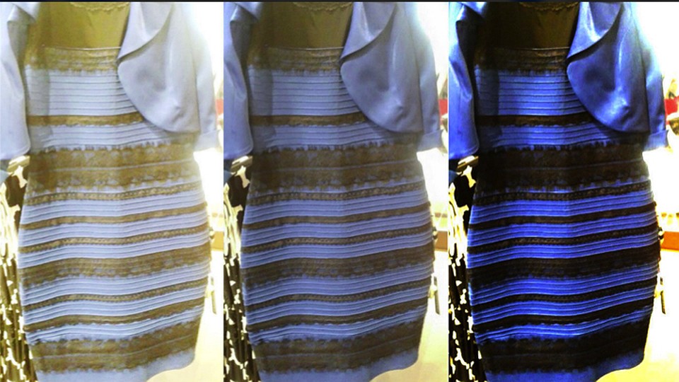 Платье одно и то же, но люди видели его по-разному. 