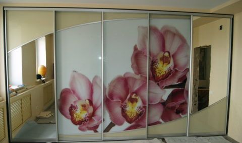 Фотопечать на раздвижной двери Фотопечать на раздвижной двери