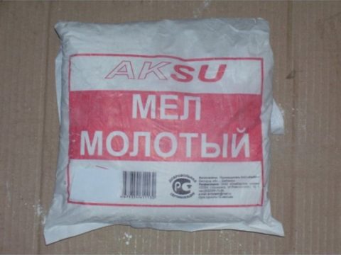На фото - мел тонкого помола На фото - мел тонкого помола