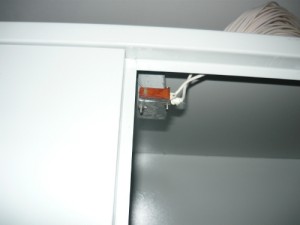 Концевой выключатель для отключения вентилятора