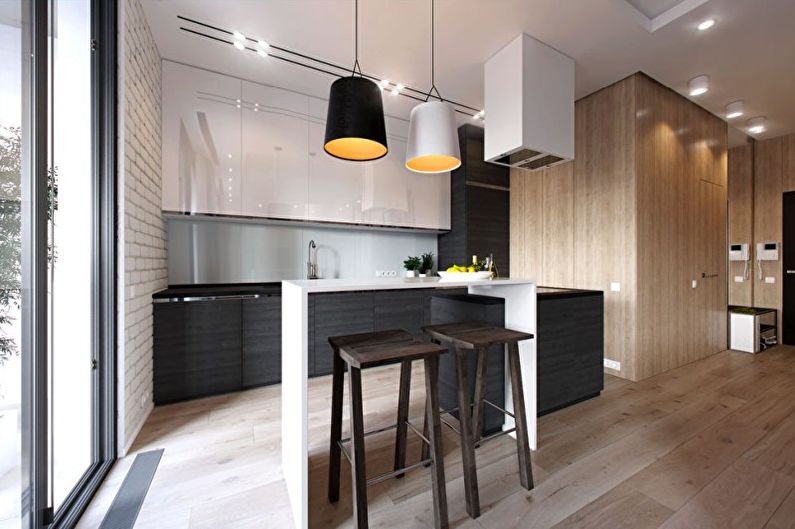 Кухня - Дизайн квартиры в стиле минимализм
