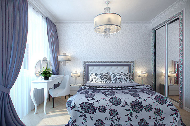 Дизайн маленькой спальни в классическом стиле - Эффективное использование пространства