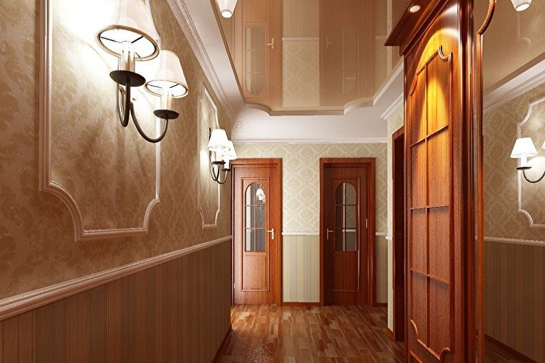Дизайн интерьера коридора в квартире - фото