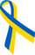Blue and yellow ribbon UA
