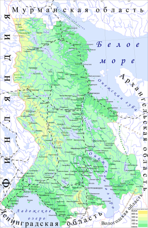Финская карта карелии