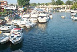 The North Tonawanda side of Gateway Harbor during a summer Canal Concert.jpg