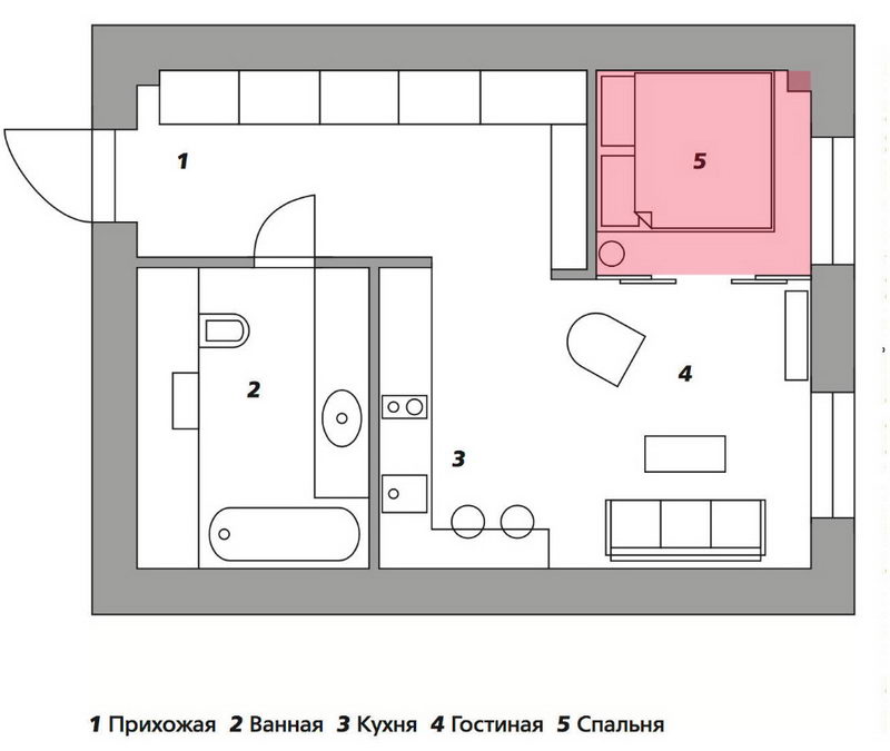 дизайн маленькой спальни