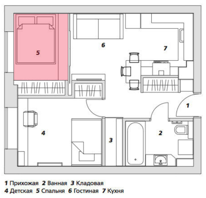 дизайн маленькой спальни