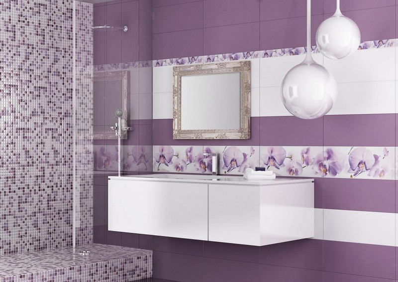 дизайн плитки в ванной комнате фото