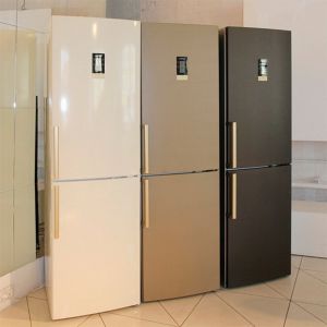 Холодильник бежевого цвета1
