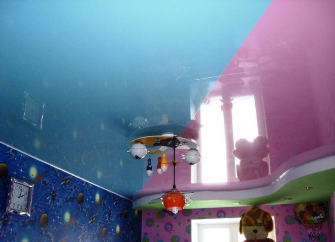 потолок в детской комнате 2