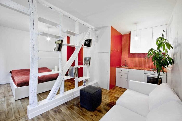 идея красивого декора маленькой комнаты в общежитии